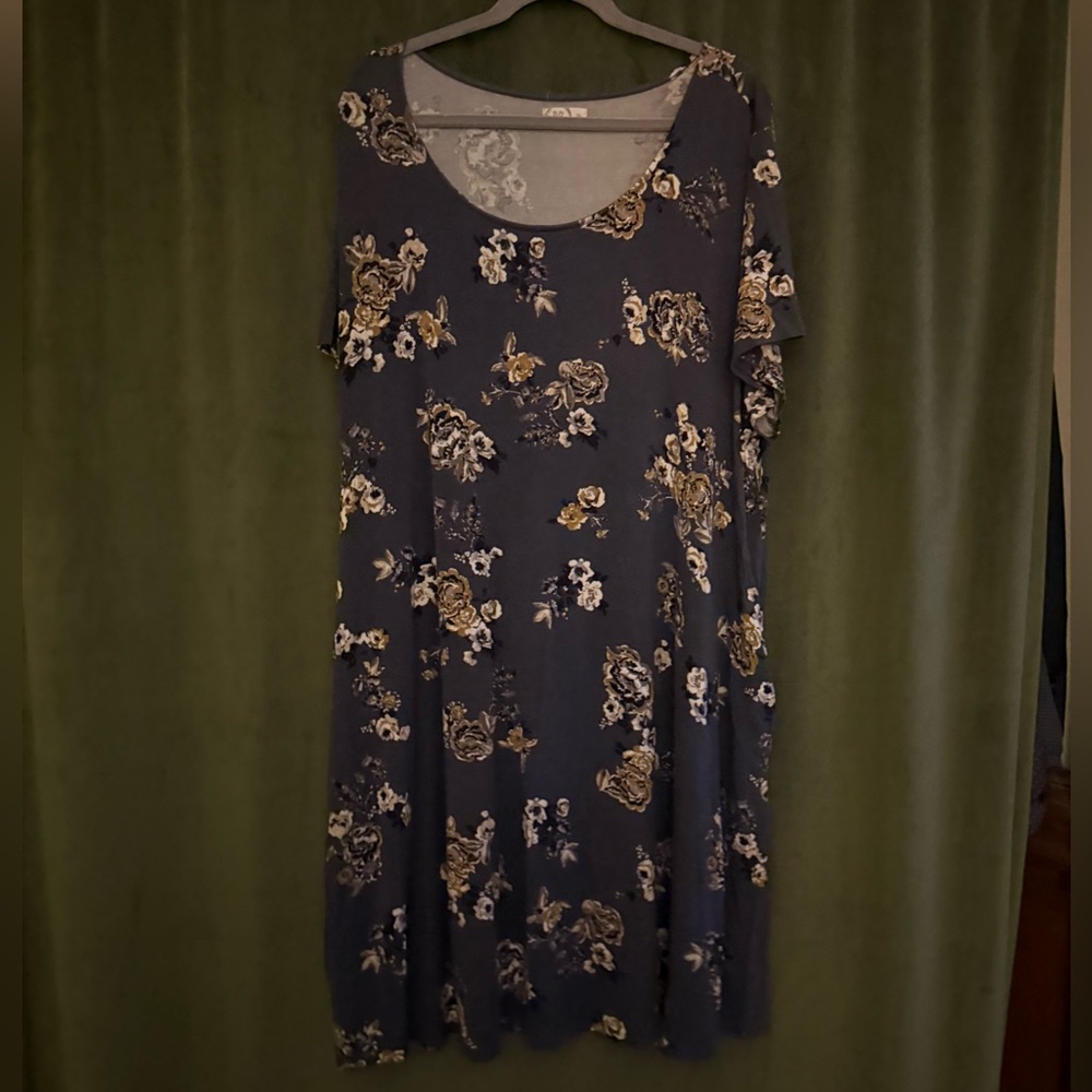 Blue Floral Dress